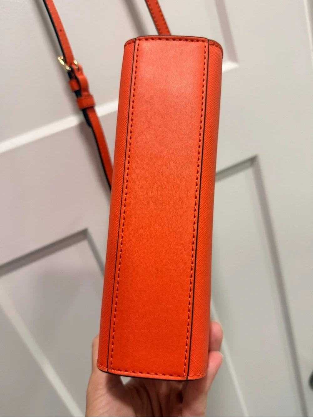 Michael Kors Orange Saffiano Crossbody Bag